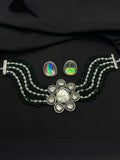 Ishhaara Pearl Beaded Kundan Choker Set
