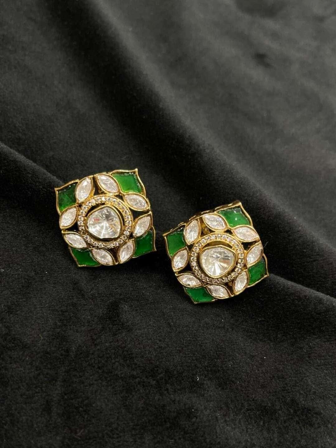 Ishhaara Stunning Uncut Polki Earring