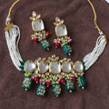 Ishhaara Sukhmani Gambhir In Square Kundan Moti Choker And Earring Set