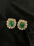 Ishhaara Vintage Polki Square Studs