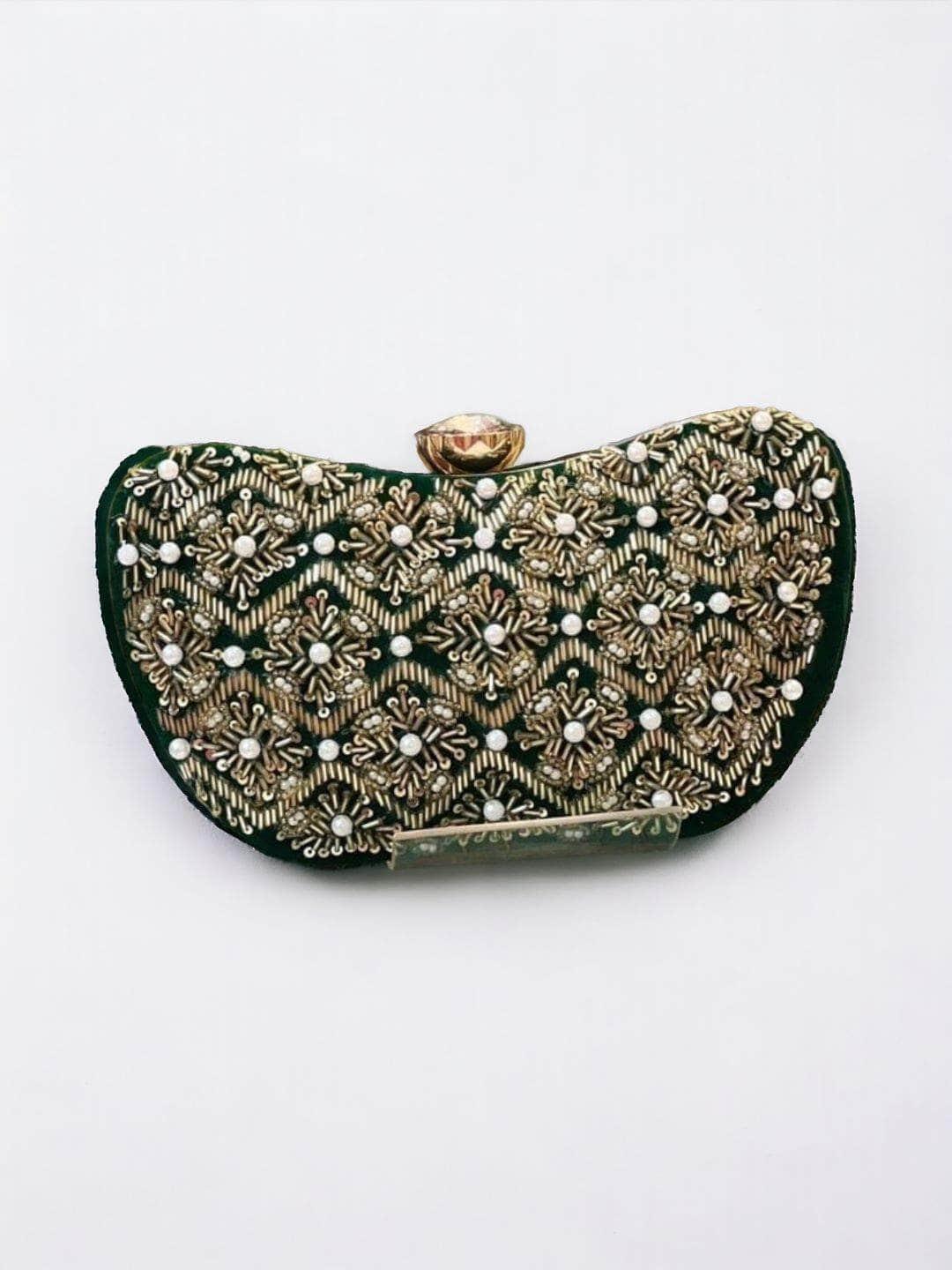 Ishhaara Womens Partywear Clutch Bag