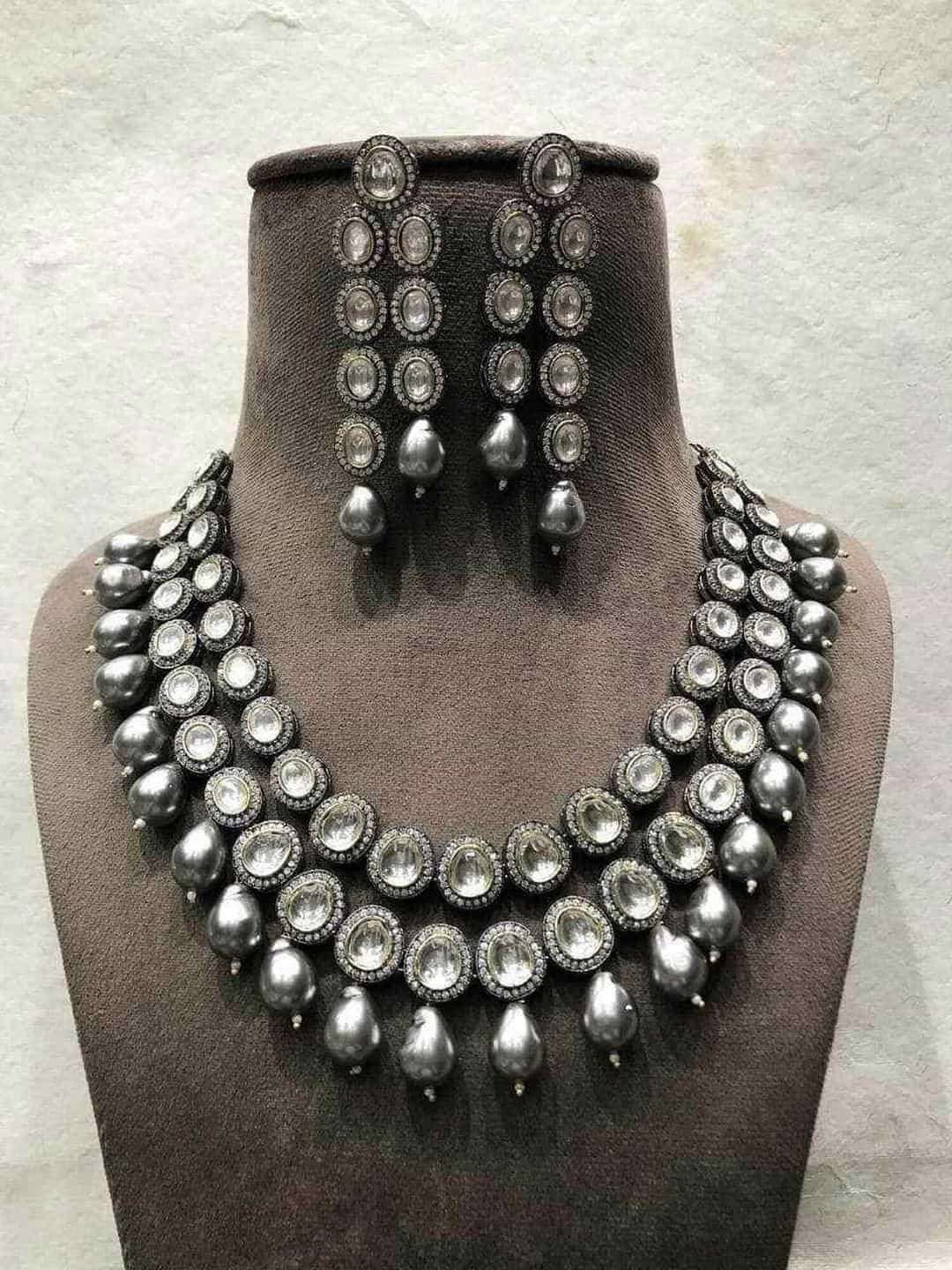 Ishhaara Ad 2 Layered Round Polki Necklace