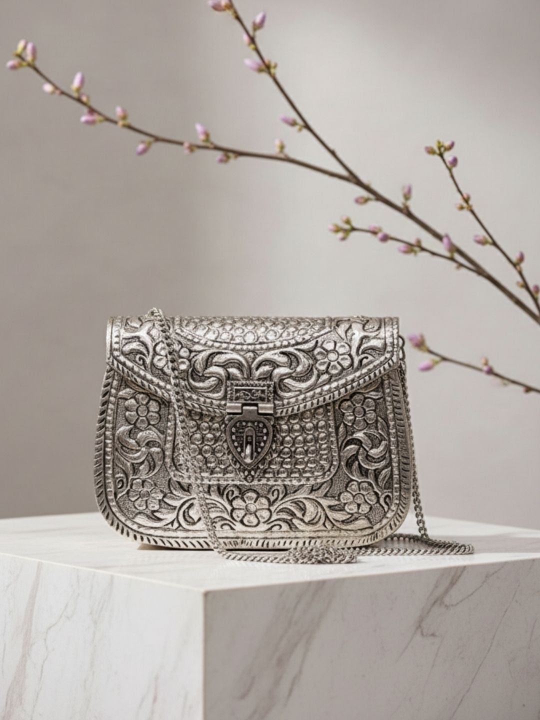 Ishhaara Handcrafted Brass Clutch