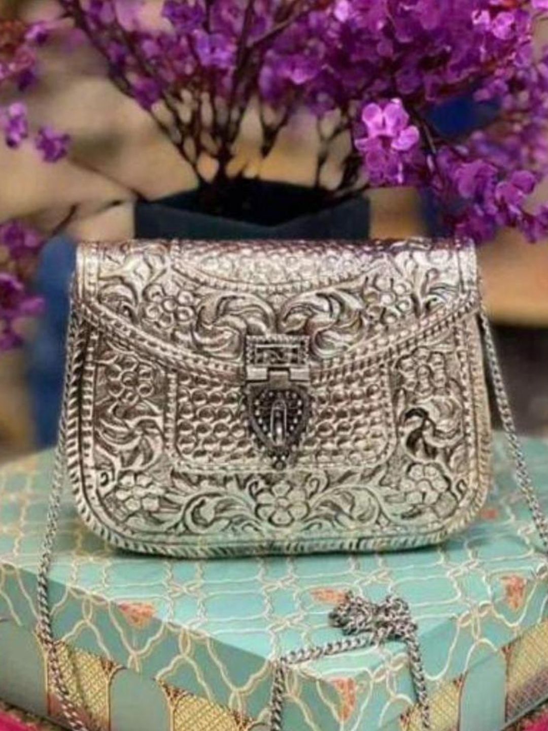 Ishhaara Handcrafted Brass Clutch