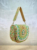 Ishhaara Handcrafted Pearl Studded Flap Bag