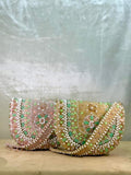 Ishhaara Handcrafted Pearl Studded Flap Bag