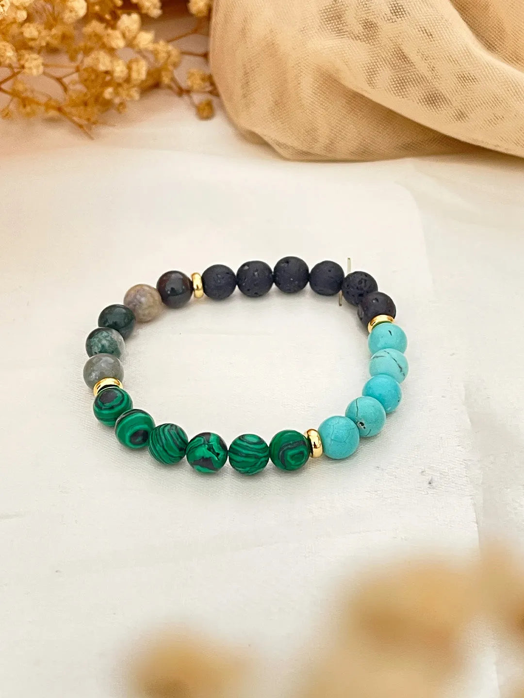 Handmade Natural Stone Beaded Bracelet1