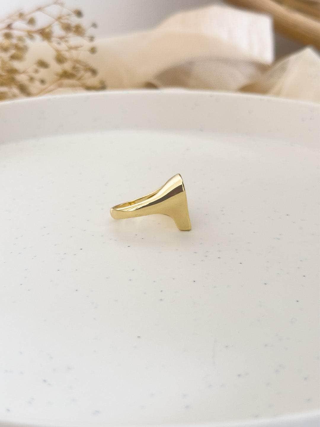 Ishhaara Heart Shaped Pearl Statement Ring