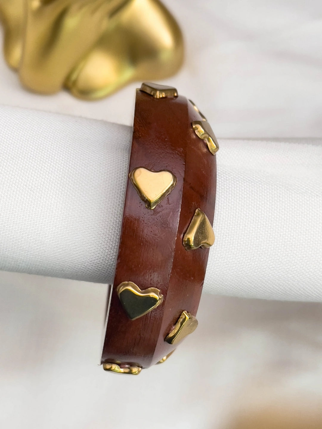 Ishhaara Heart Wooden Bracelet