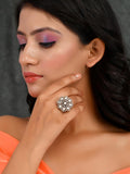 Ishhaara Honeycomb Kundan Ring