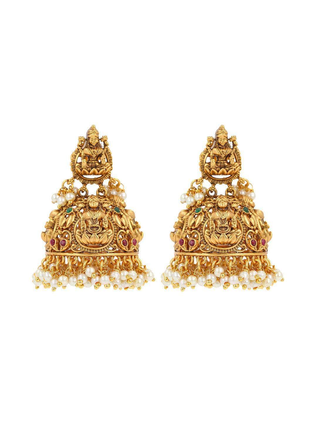 Ishhaara Huge Lakshmi Original Kempu Jhumka