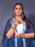 Ishhaara Huma Qureshi In Kundan And Pearl Studded Oxidized Bracelet