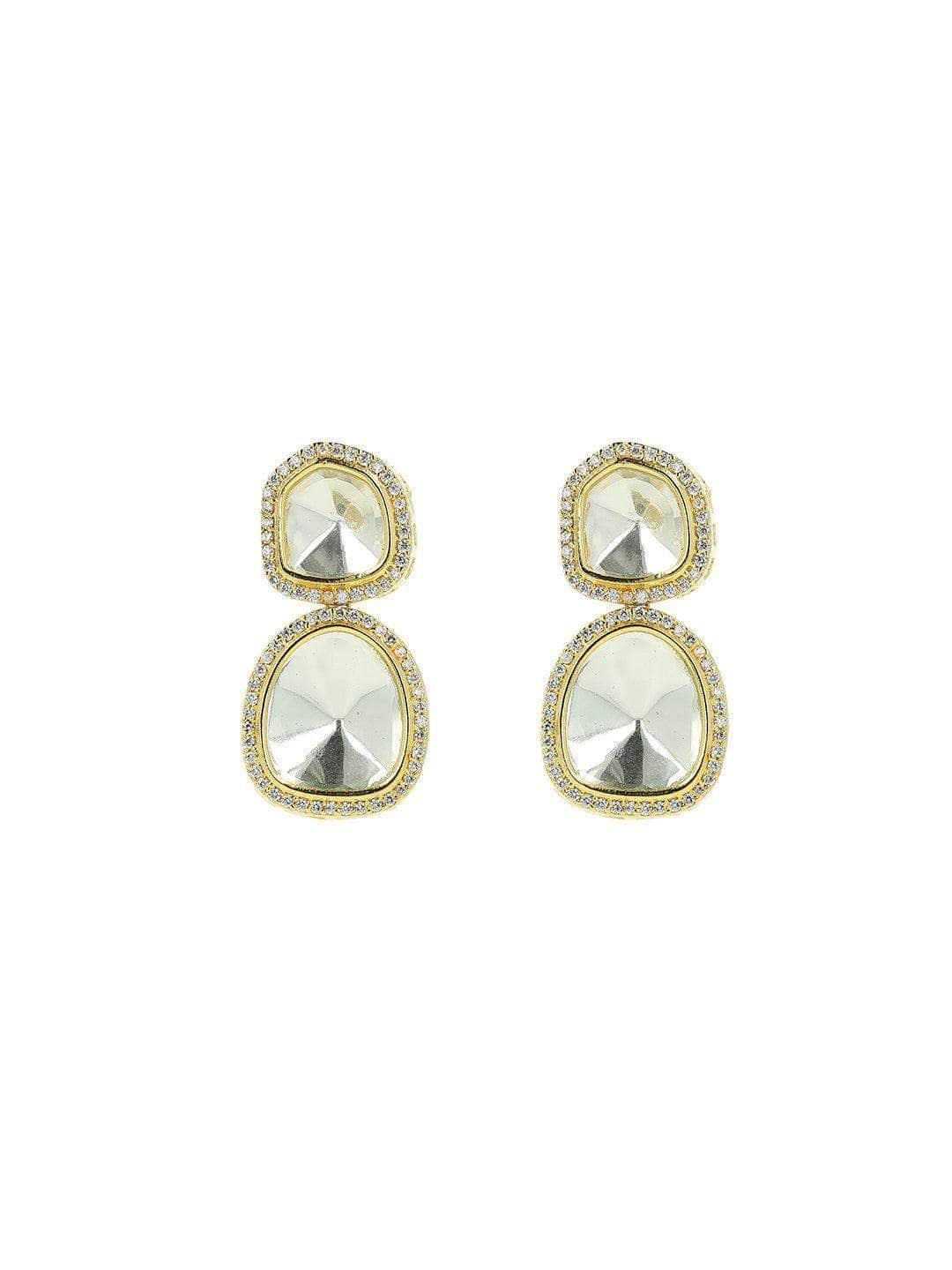 Ishhaara Isha Talwar In Polki Stone Ad Earring