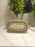 Ishhaara Royal Pearl Beaded Clutch