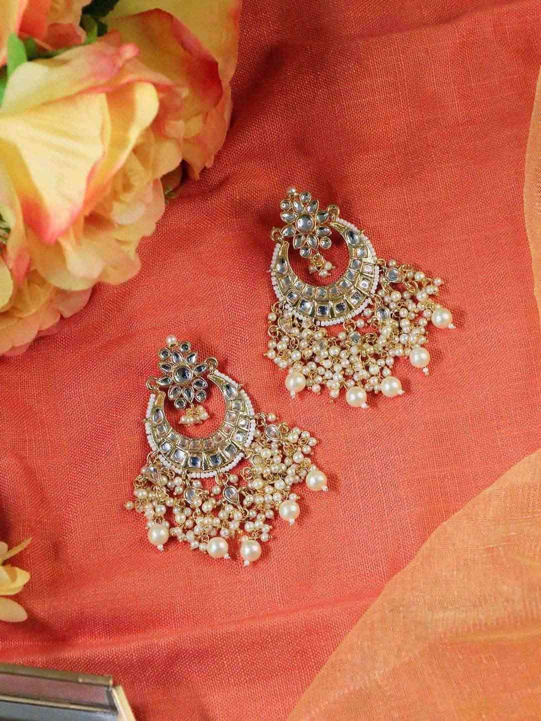 Ishhaara Jessica Chaudhry In Tassel Chandbali Earrings