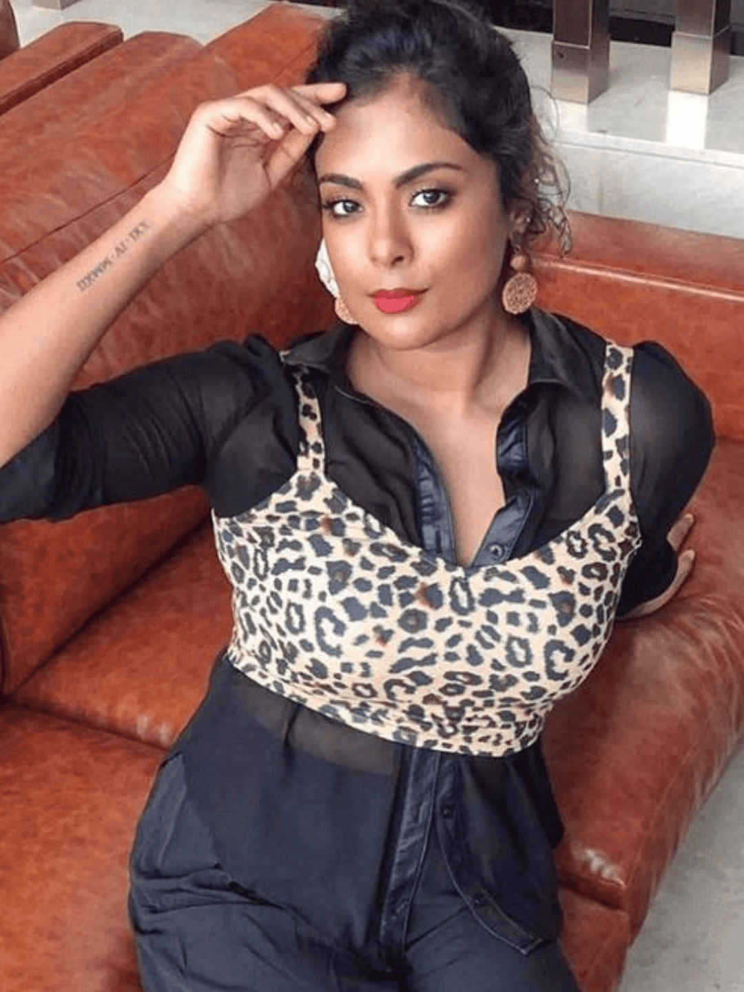Ishhaara Jovita George In Bamboo Earrings Beige