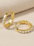 Ishhaara Juliana Diamond Hoops Earrings