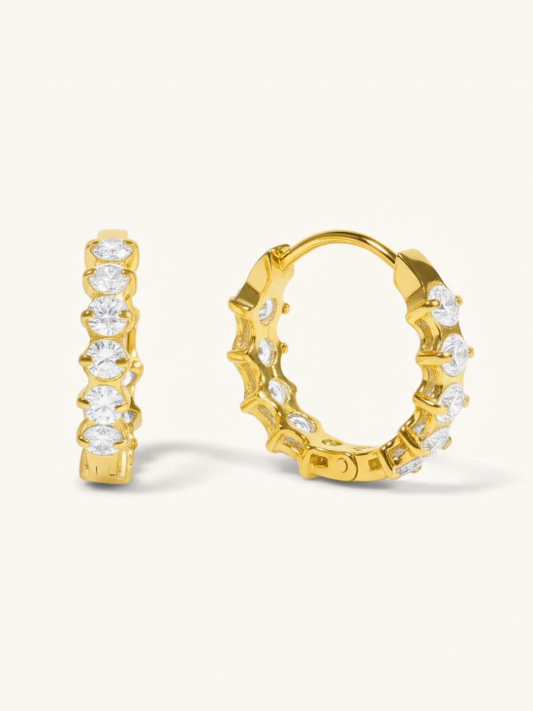 Ishhaara Juliana Diamond Hoops Earrings
