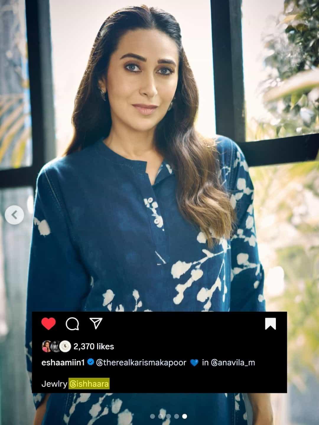 Ishhaara Karishma Kapoor In Our Oxidized Mayur Parna Stud Earrings