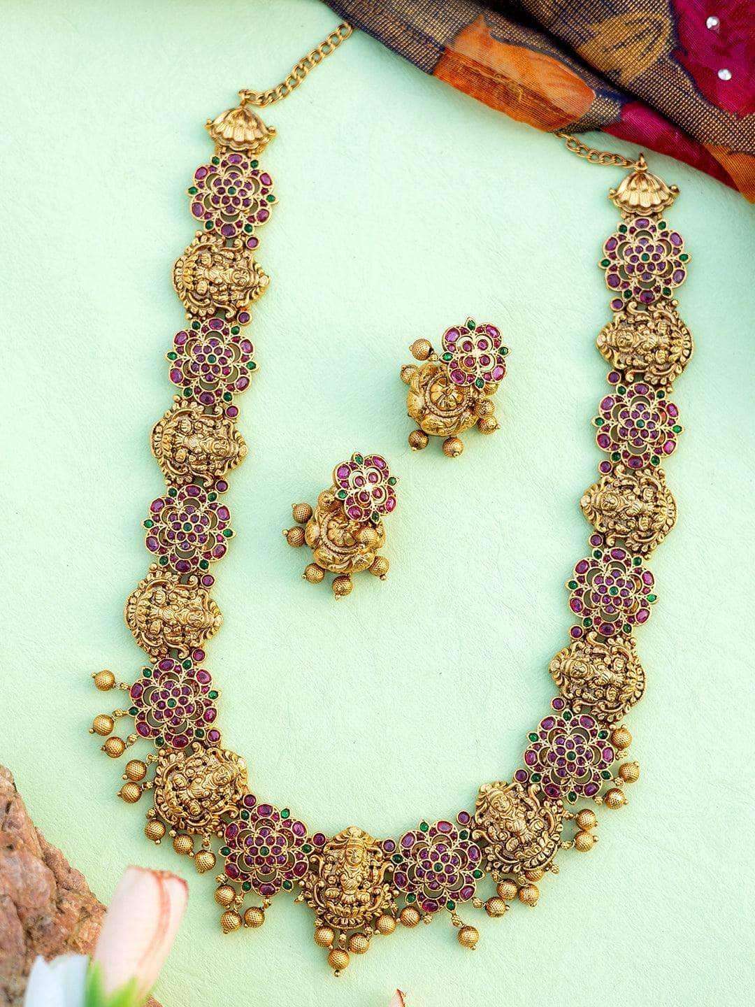 Ishhaara Kemp Vintage Haram With Studs