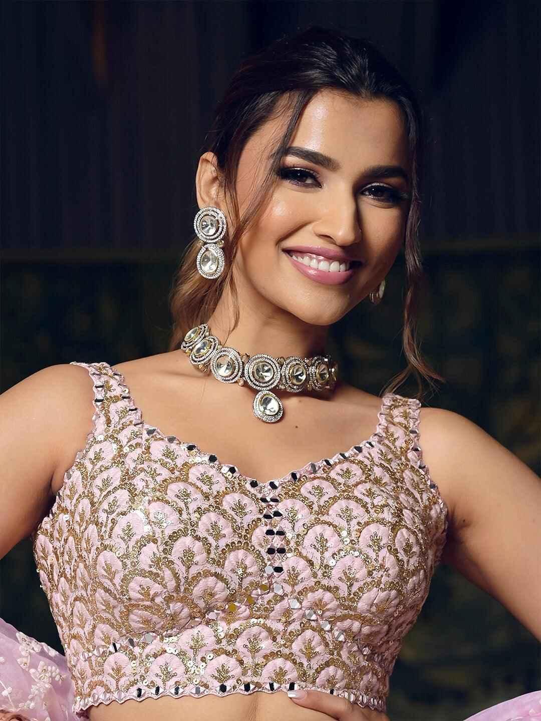 Ishhaara Kinjal In Ad Stone Kundan Choker Set