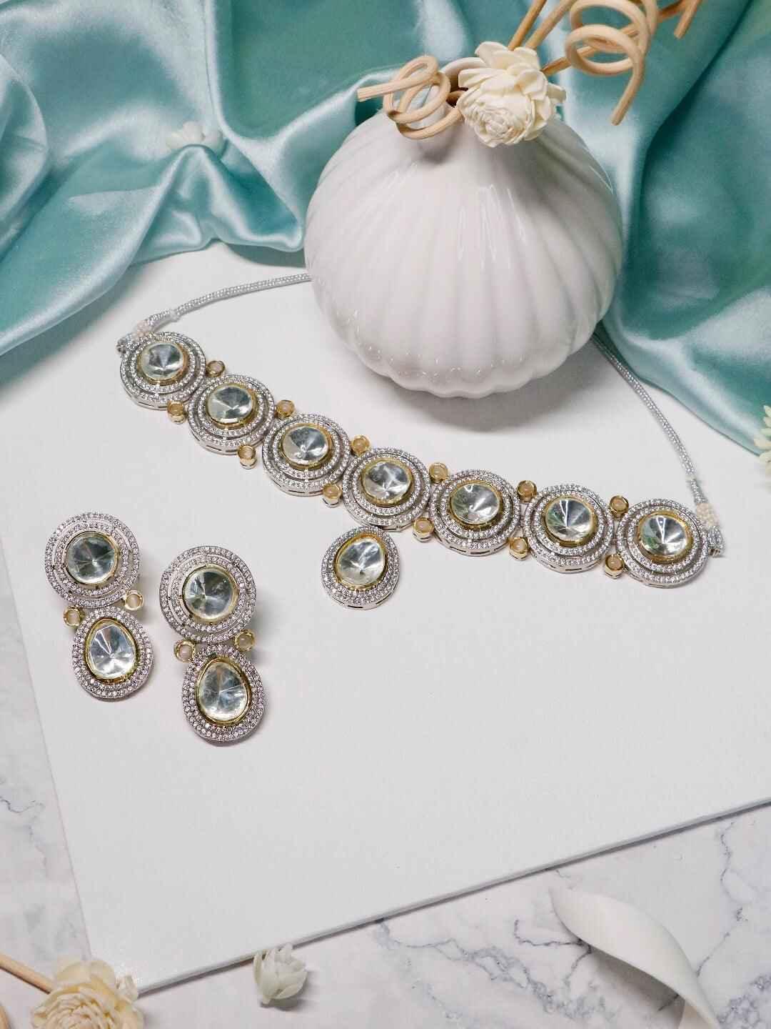 Ishhaara Kinjal In Ad Stone Kundan Choker Set