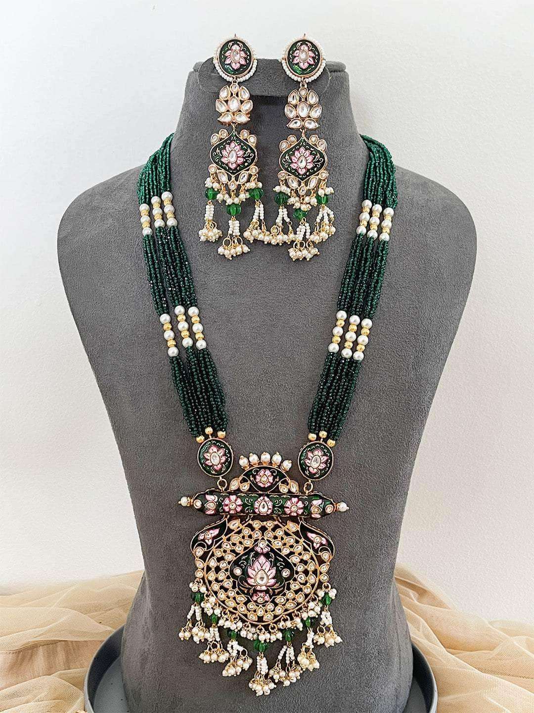 Buy Kundan Antique Polki Necklace Online Ishhaara