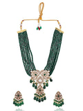Ishhaara Kundan Crystal Choker Set Green