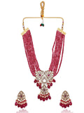 Ishhaara Kundan Crystal Choker Set Red