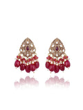 Ishhaara Kundan Crystal Choker Set Red