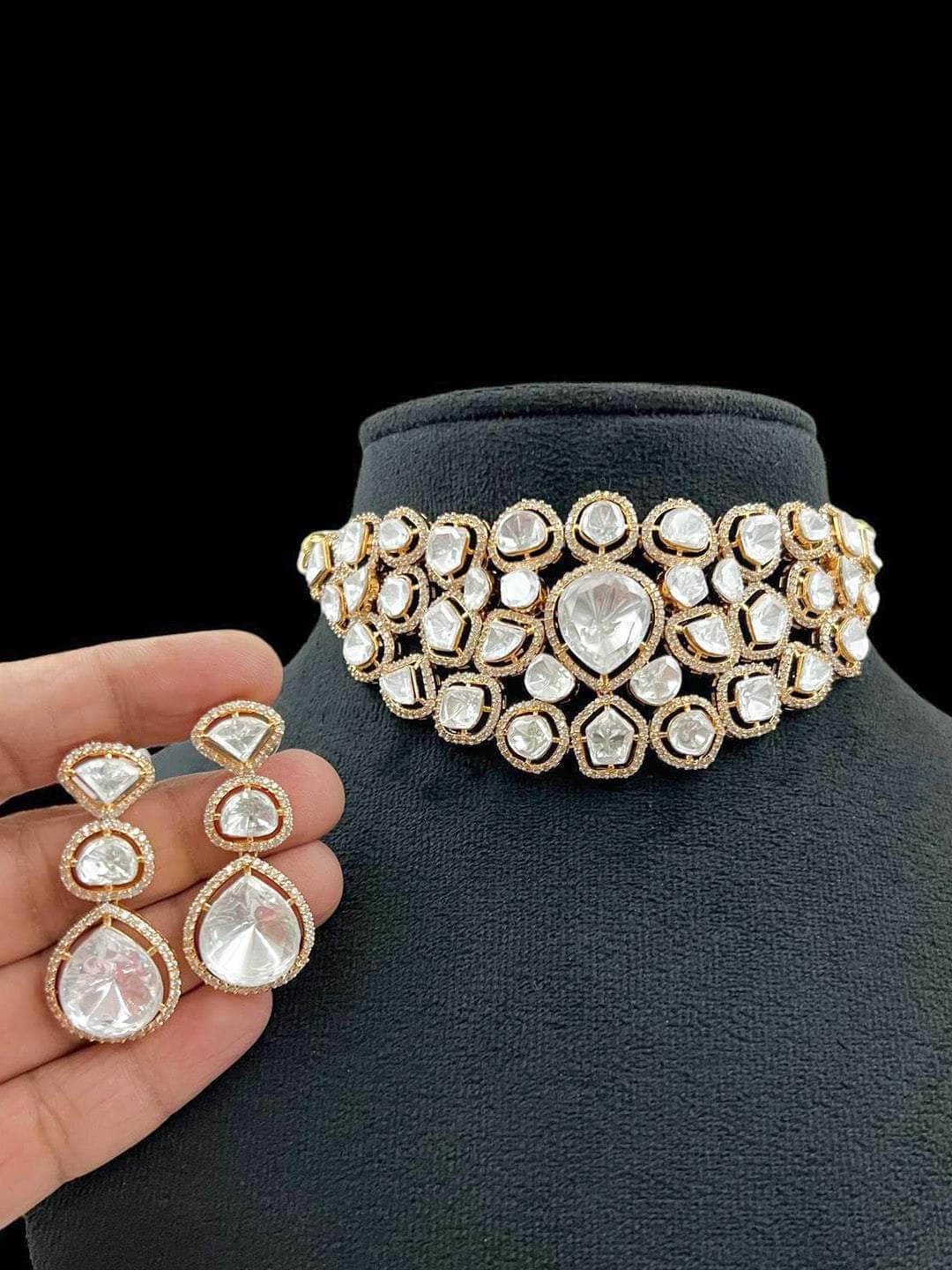 Ishhaara Kundan Polki Vintage Necklace Set