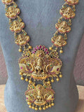 Ishhaara Lakshmi Jadau Double Pendant Necklace
