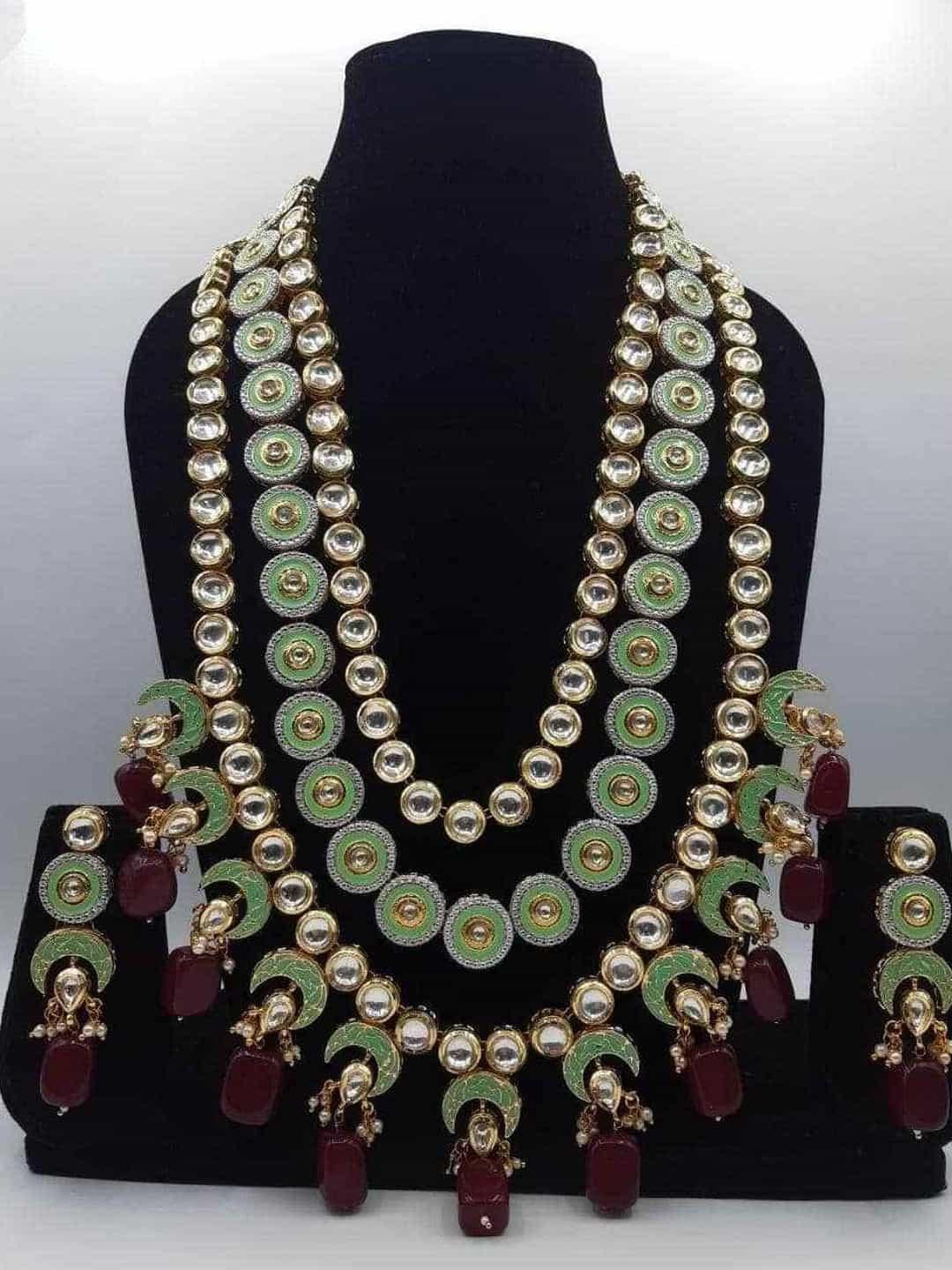 Ishhaara Layered Kundan Meena Set
