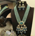 Ishhaara Jadau Polki Pendant Necklace Set