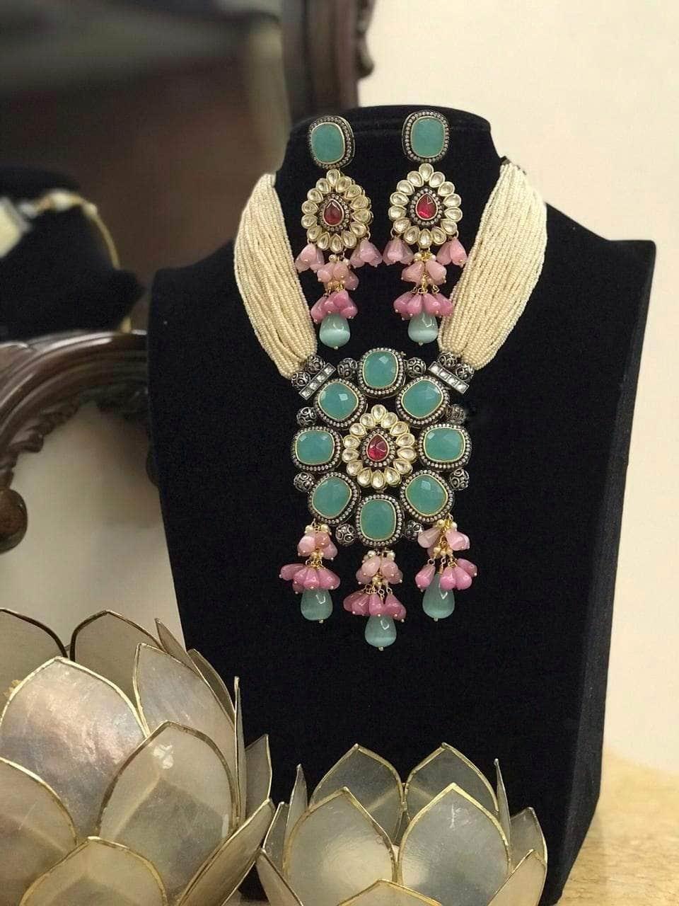 Ishhaara Multi Square Pendant Necklace