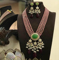 Ishhaara Jadau Polki Pendant Necklace Set