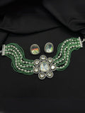 Ishhaara Pearl Beaded Kundan Choker Set