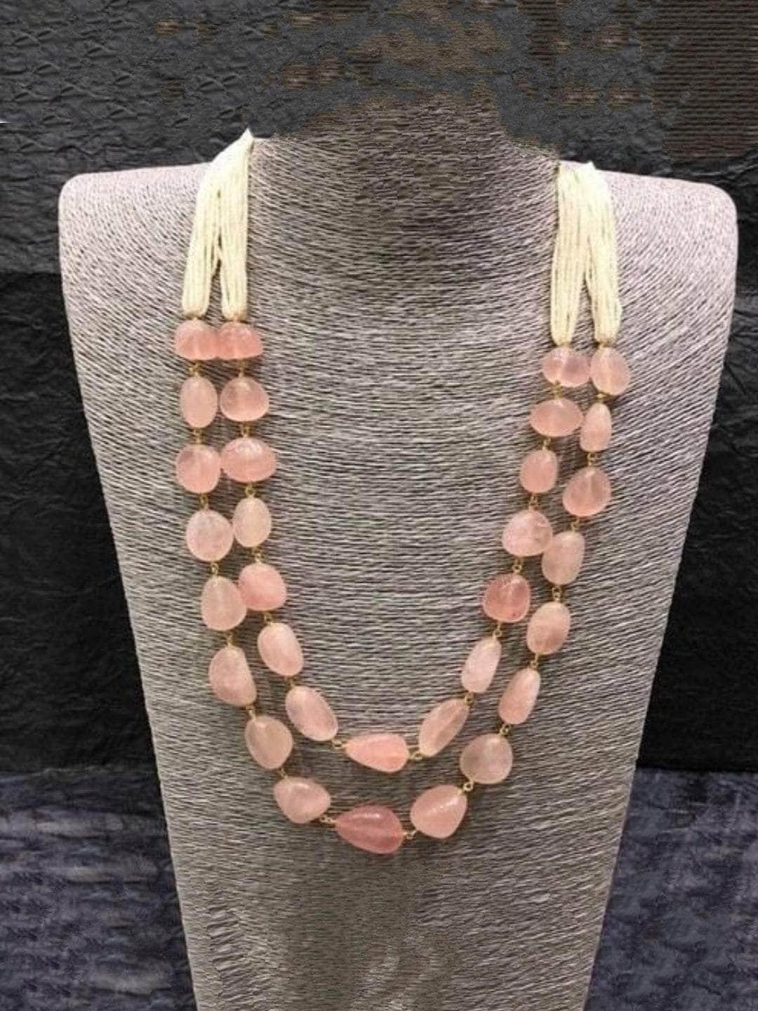 Ishhaara Precious Stone Dual Layered Necklace