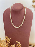 Ishhaara Light Yellow Simple Pearl Mala