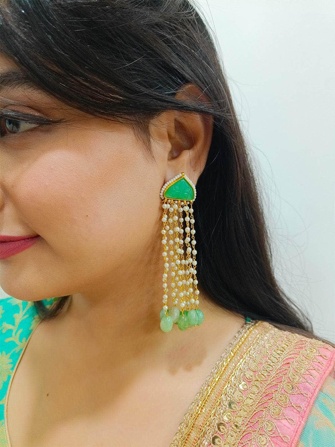 Ishhaara Long Chain Dangle Earrings