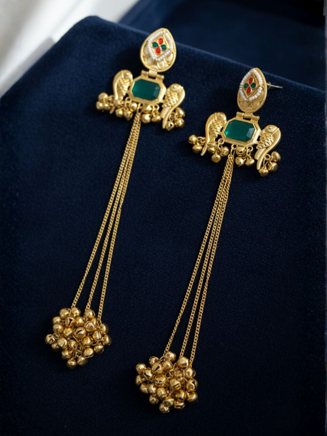 Ishhaara Long Kashmiri Earrings