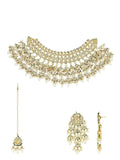 Ishhaara Mandira Bansal In Multi Chand Necklace Set With Teeka