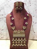 Ishhaara Maroon Masoom Minawala in Elephant Pendant Necklace