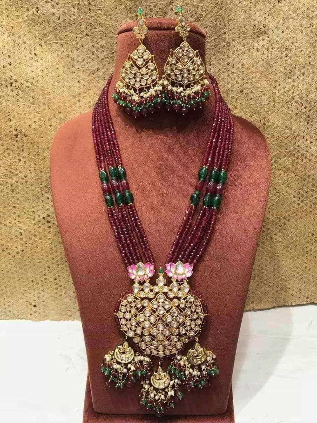 Ishhaara Three Chandbali Pendant Necklace