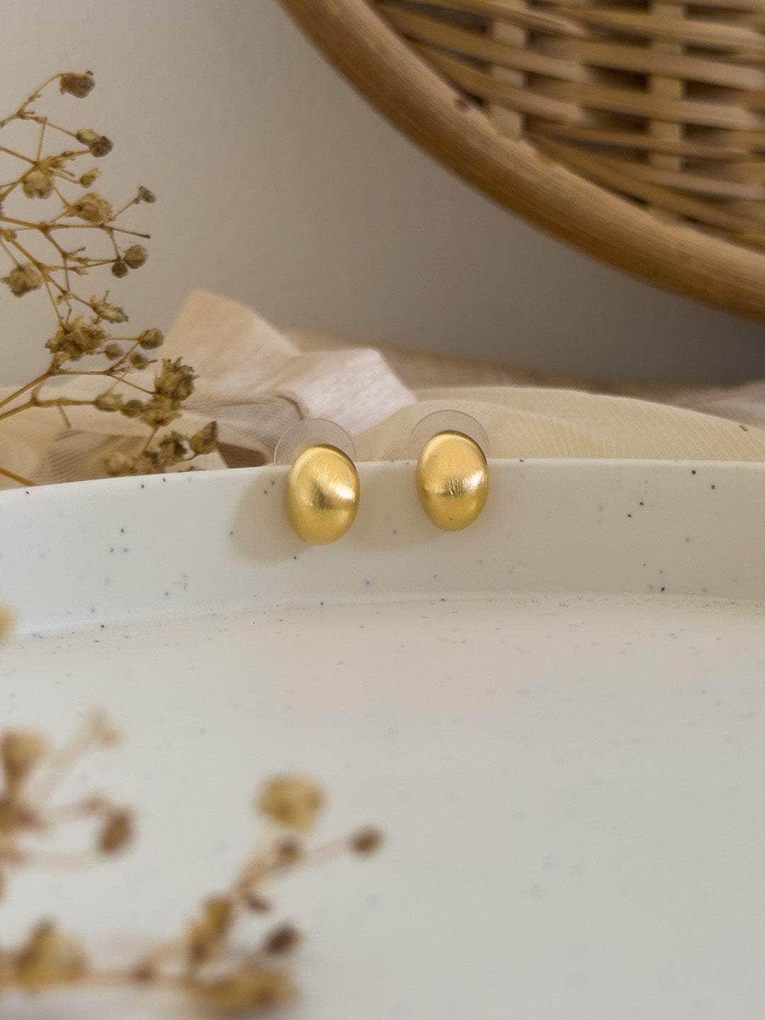 Ishhaara Minimal Daily Wear Ball Earrings