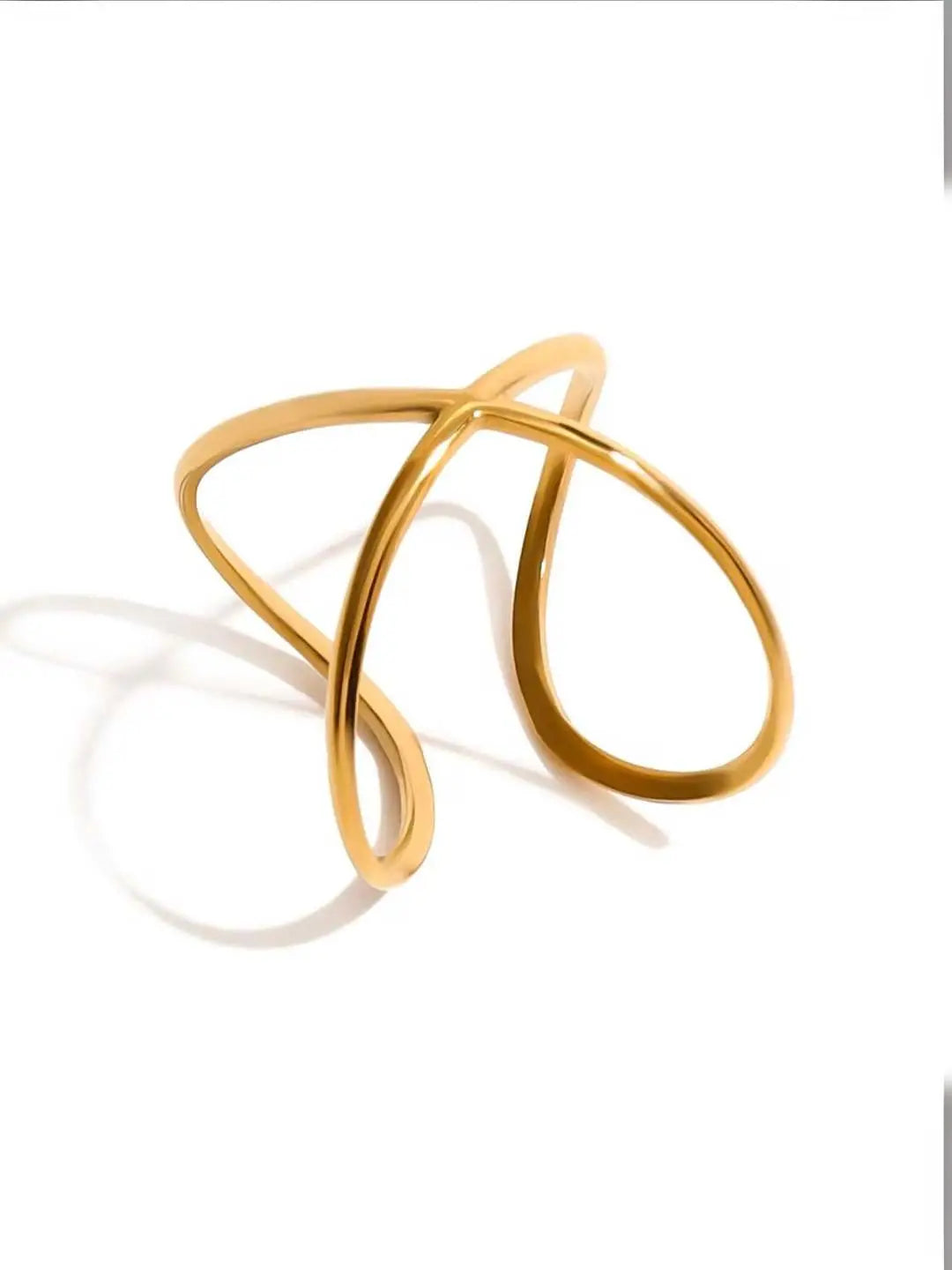 Ishhaara Minimalist Criss Cross Ring