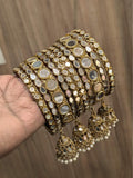 Ishhaara Miror Jhumki Bangles Set