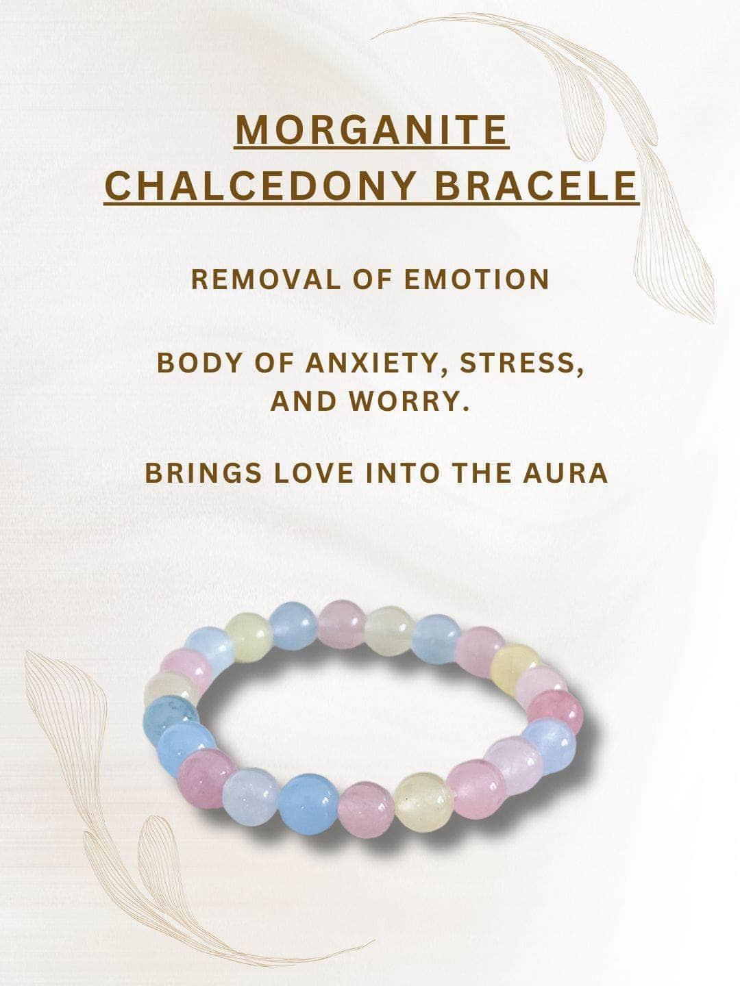 Ishhaara Morganite Chalcedony Bracelet