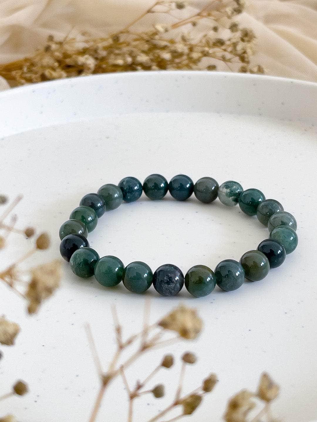Ishhaara Moss Agate Bracelet