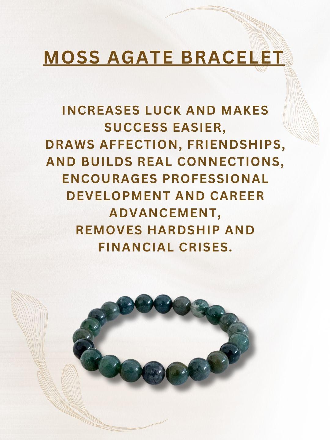 Ishhaara Moss Agate Bracelet